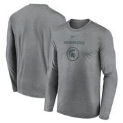 Michigan State Nike Courtside Dri-Fit Practice Long Sleeve Tee